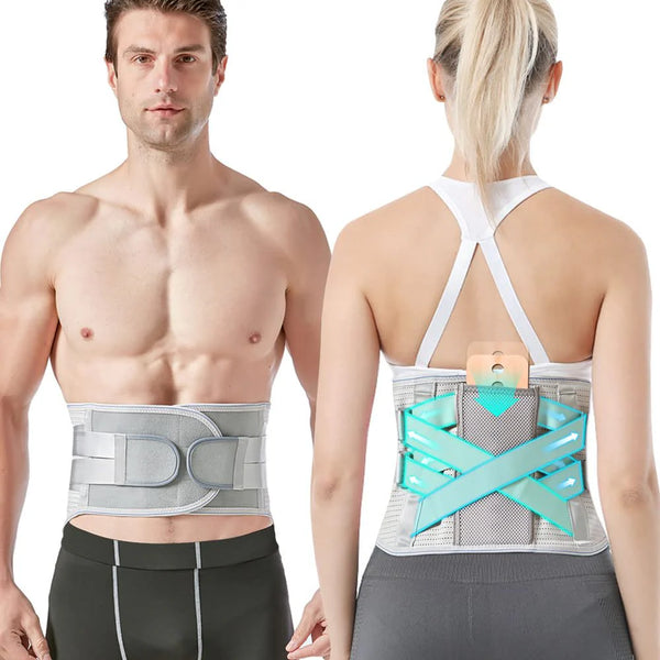 Adjustable 3-Level Heated Instant Back Pain Relief Belt